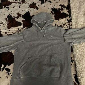 Grey detailed nike hoodie